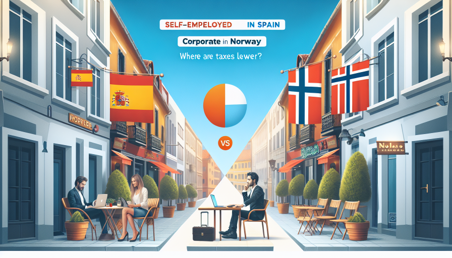 Autónomo en España vs. empresa en Noruega: ¿Dónde se pagan menos impuestos?